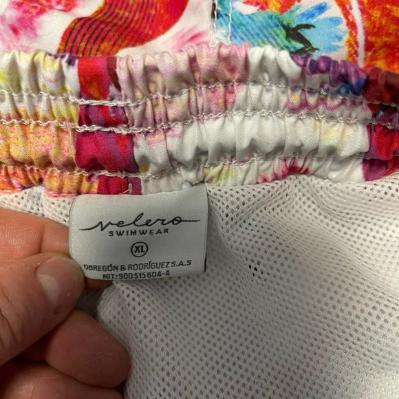 Velero Swimwear Swim Trunks Red Parrots Size XL - Picture 5 of 7